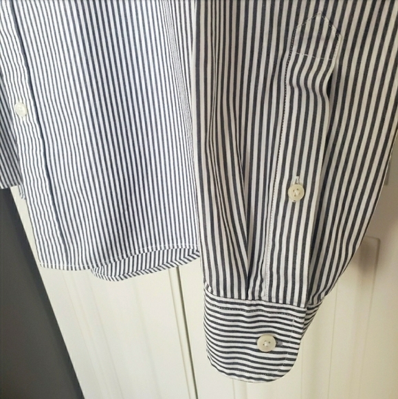 Michael Kors Striped Classic Fit Long Sleeve Casual Button Down - Picture 3 of 7